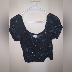 Star print top